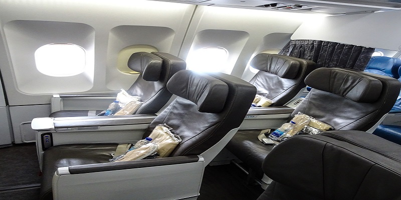 Air Transat plane seat configuration