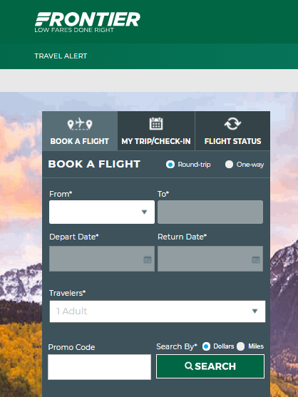 Book Frontier Airlines Low Fare Calendar