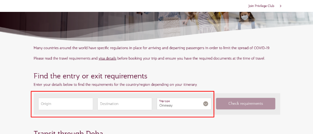 Qatar Airways Online Check in