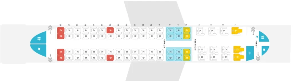 Alaska Airlines Seat Maps- Embraer E175