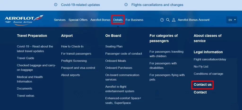 Claim Aeroflot flight delay compensation online