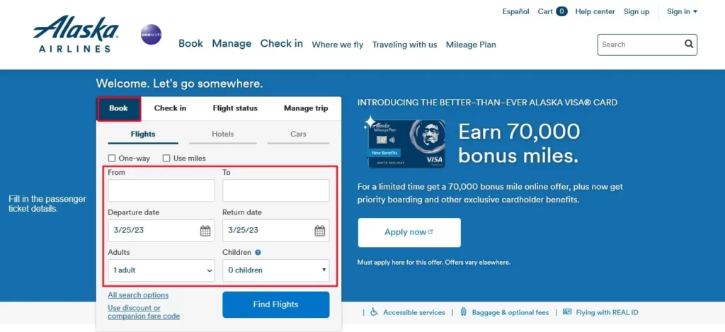 Seat Selection on Alaska Airlines during booking